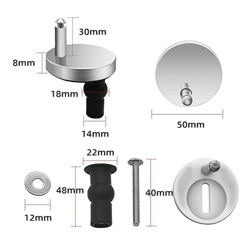 No.3 toilet cover screw fittings upper installation expansion bolt hinge expansion quick release Q foot bracket parts