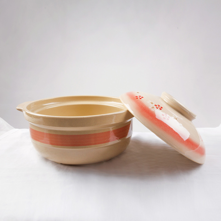 Japanese-Style Earthenware Casserole Set with Lid, Rice Noodles, Braised Chicken Casserole, Ceramic Open Flame Gift, Soup Stew Pot