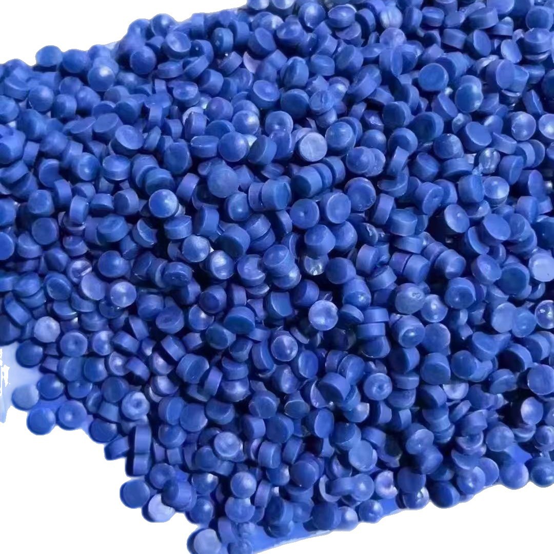 Blue Hdpe High Impact Recycled Plastic Particles High Density Polyethylene Pe Recycled Material Blow Molding Floating Ball Recycled Material