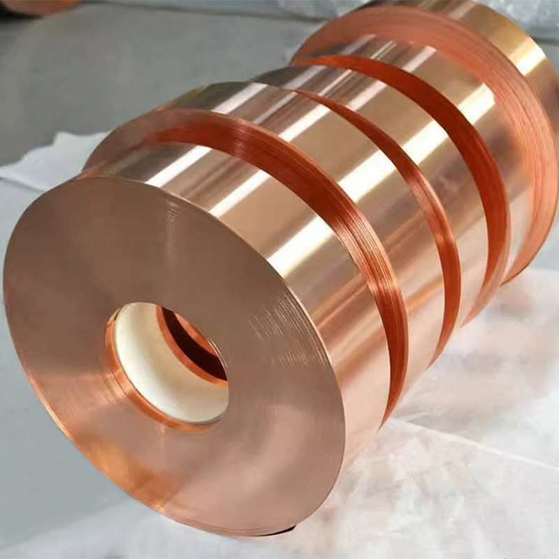 Source Factory Supplies High Purity T2 Copper Strip Conductive Slitting Copper Plate Copper Coil Laser Cutting and Processing Manufacturer