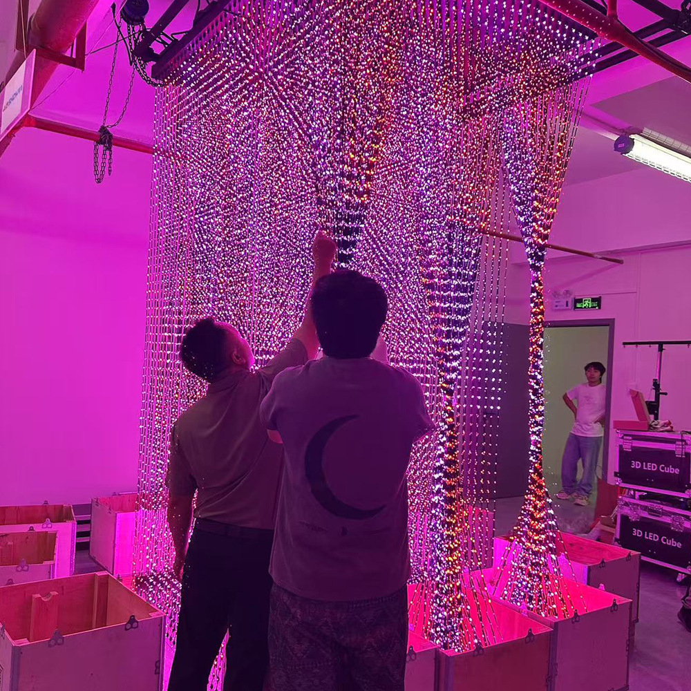 3D Matrix Lamp 2m 3m 4m Td Madrix Control Can Play Various 3D Animations