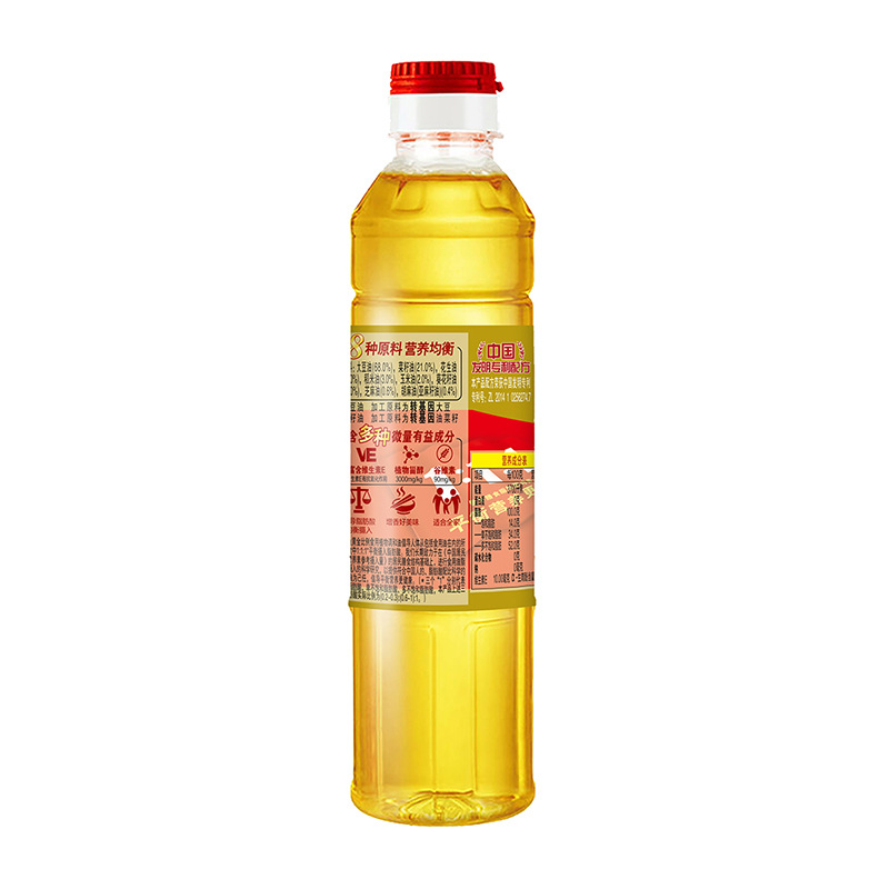 Golden Dragon fish Golden ratio blend oil 400ml household small bottle cooking cooking cooking cooking oil