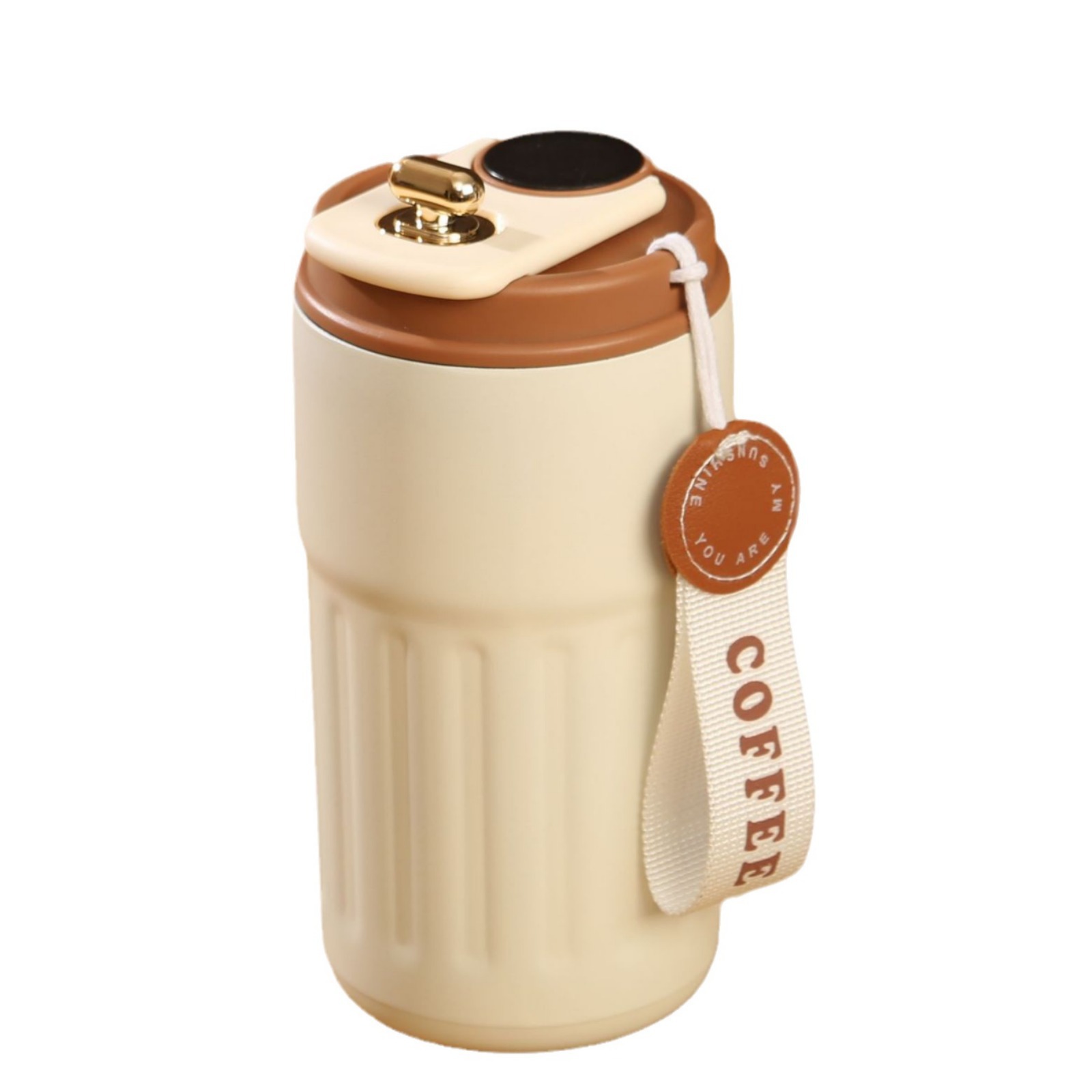 Intelligent Temperature Display 316 Stainless Steel Thermos Cup for Men and Women, High-Looking Cold Coffee Portable Water Cup Gift Customization