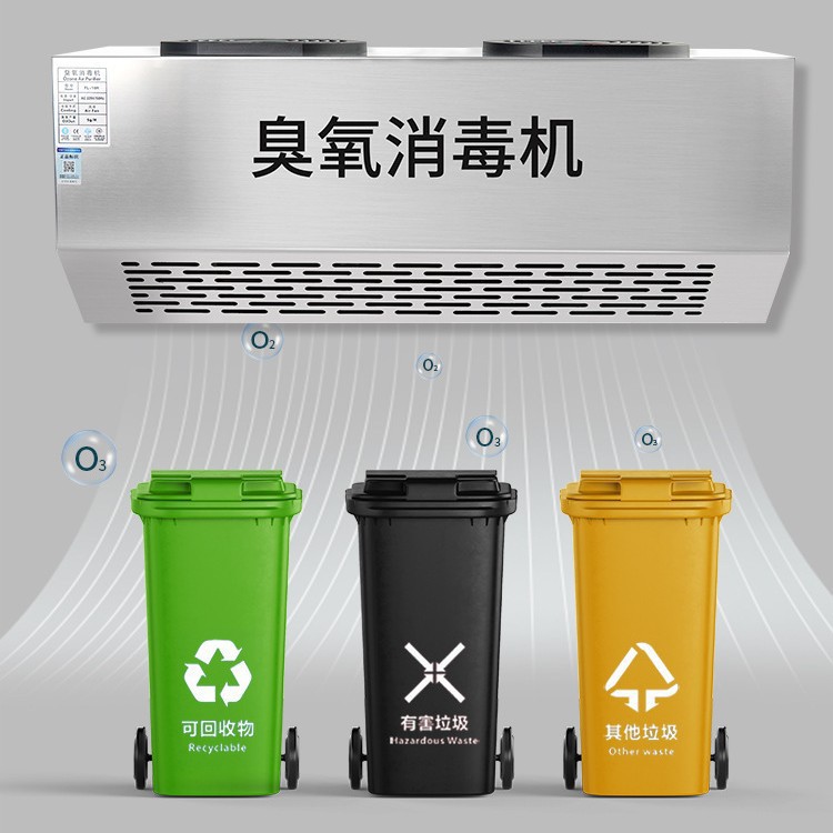 Wall-Mounted Intelligent Ozone Generator Disinfection Machine Garbage Room Deodorization Food Factory Sterilization Equipment Air Purifier