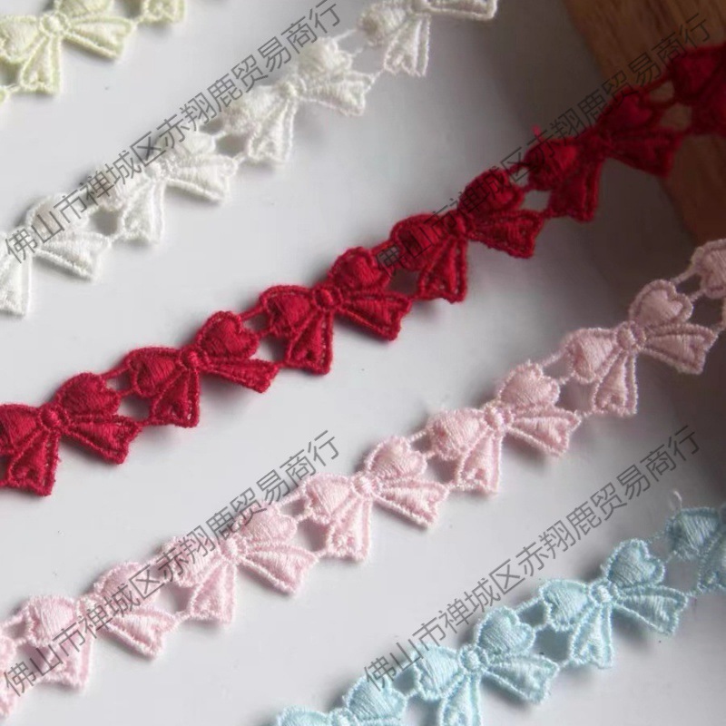Wholesale in stock handmade DIY accessories Japanese version of water soluble mercerized cotton bow lace width 1cm