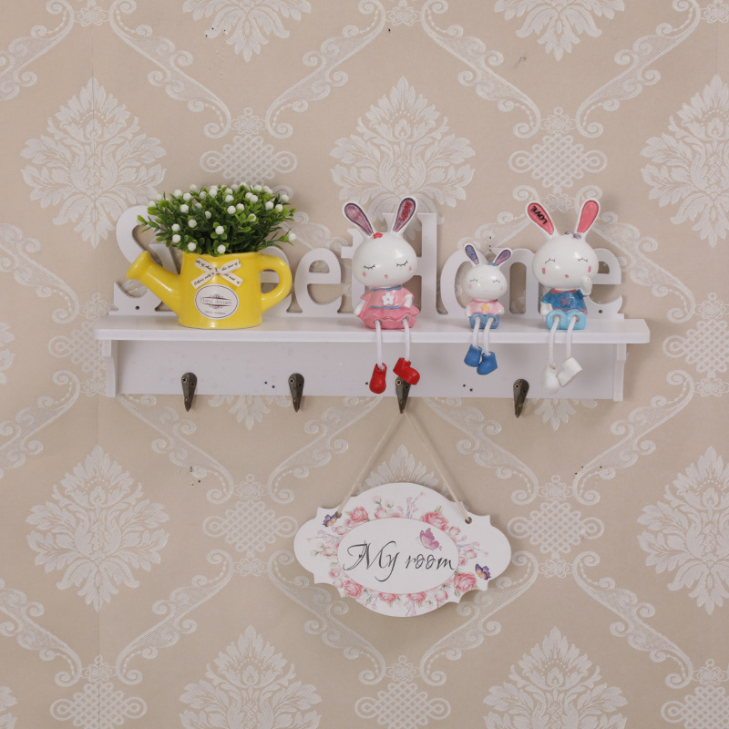 Wood plastic wall shelf creative carved shelf photo wall shelf partition shelf