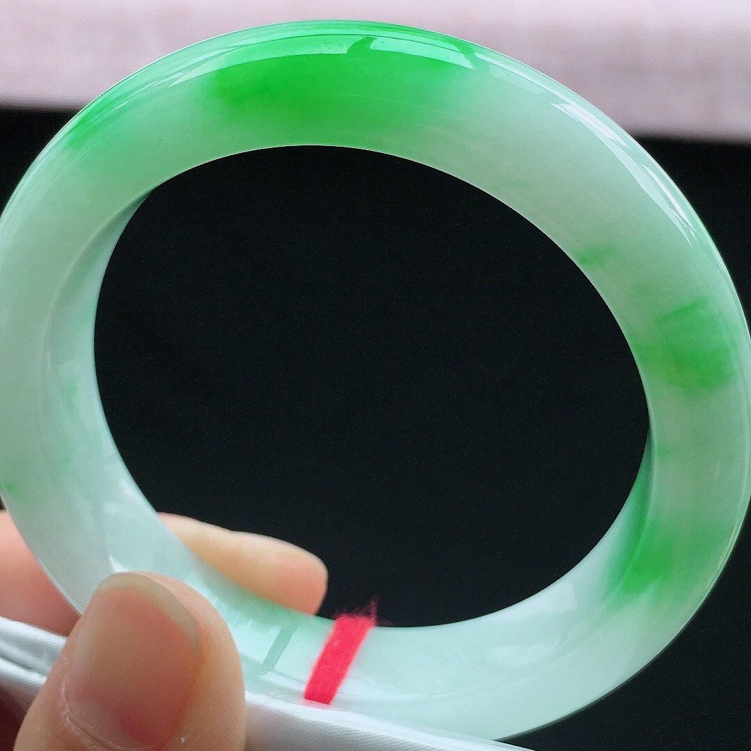 Wholesale Natural A-Grade Jade Bracelet Burmese Ice Seed Floating Flower Sun Green Violet Bracelet Women's Jade Bracelet Jade Bracelet