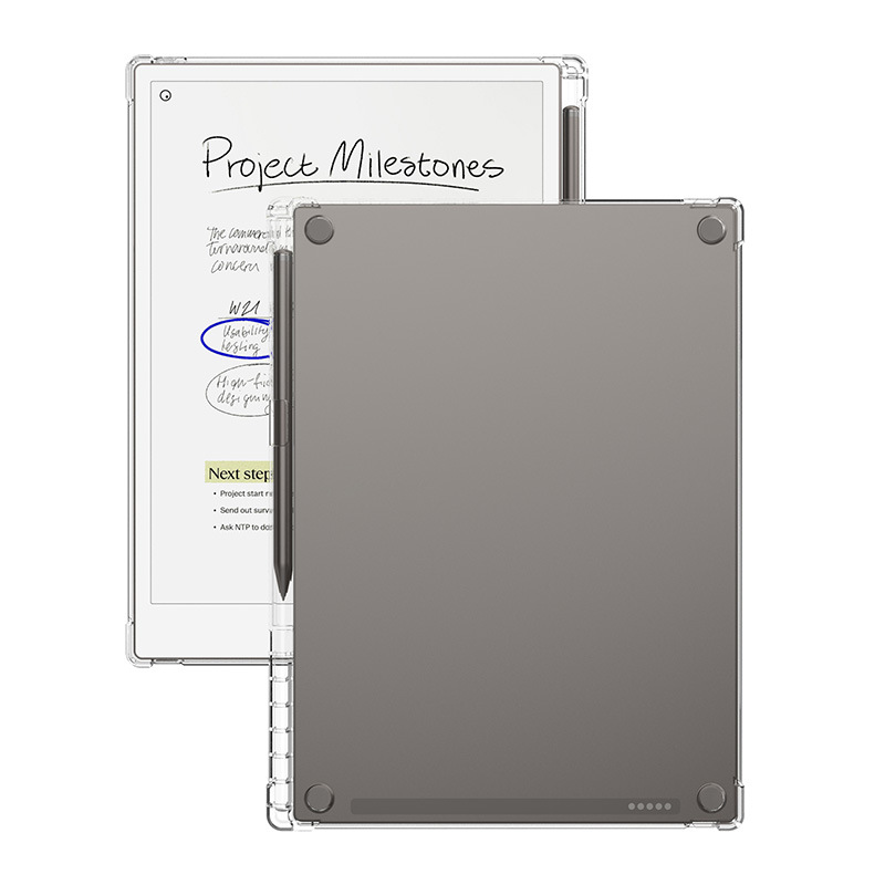 For remarkable paper pro 11.8 e-book airbag anti-fall transparent protective case with pen slot