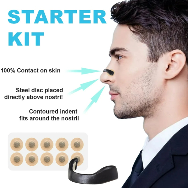 Cross-border explosions factory direct sales in stock magnetic suction ventilation nose patch nose clip nose belt intake breathing dilator