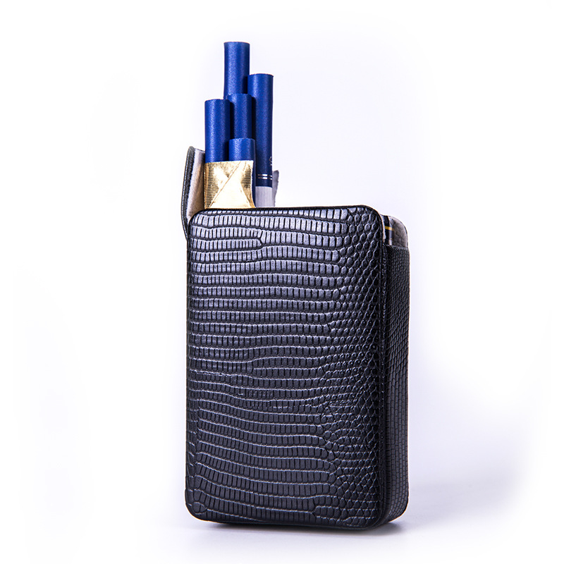 Cross-Border Lizard-Pattern Cigarette Case, Soft-Pack Men's Cigarette Case, Twenty-Cigarette Soft-Pack Cigarette Case, Anti-Pressure Cigarette Case