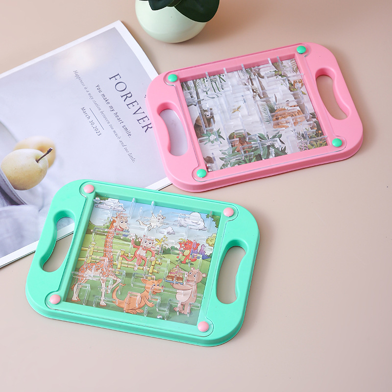 Children's balance ball board handheld game track maze flat ball toy educational focus training kindergarten