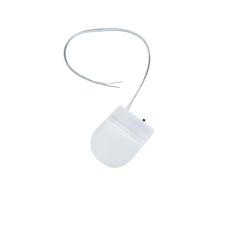 CR2032 button battery box single/two battery holder with switch flat flip LED lamp bead junction box