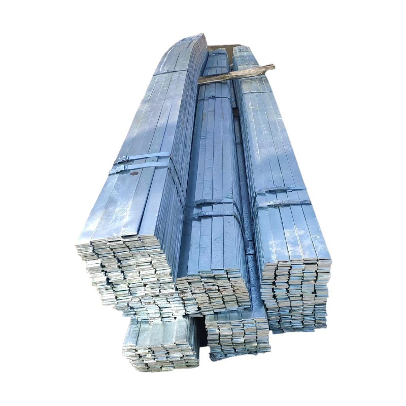 Hot galvanized grounding flat steel lightning protection flat iron strip Q235B 40*4 50 * cold drawn high zinc layer hot rolled flat steel
