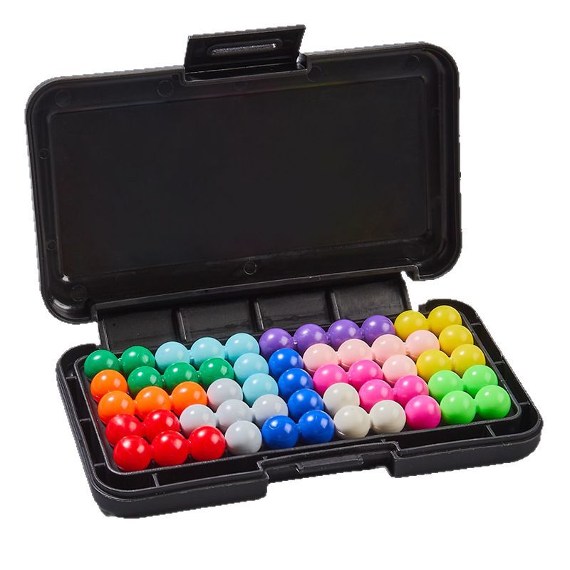 New Pocket IQ Magic Beads Puzzle Logical Thinking Breaking through the Gains Wisdom Pyramid 3D Platter Early Education Cross-border Toys