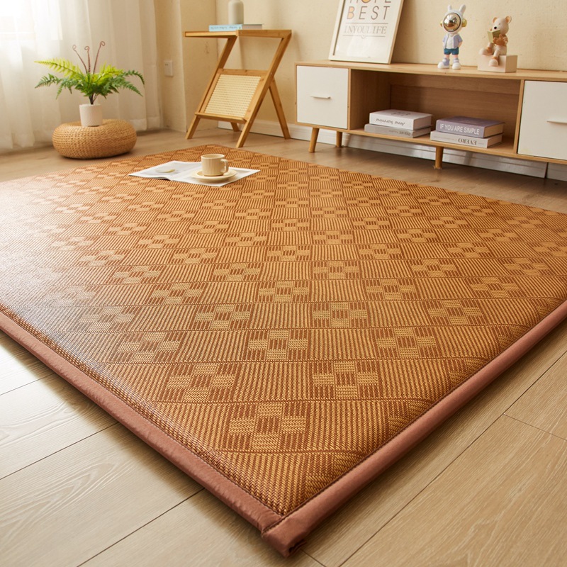 Factory direct thick ice rattan mat mat tatami home bedroom carpet summer sleeping floor mat wholesale
