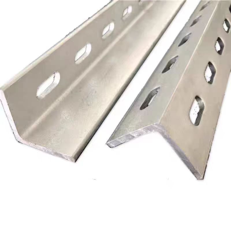 Galvanized Angle Iron Wholesale Punched Angle Steel Rain Gutter Edge Guard Combination Angle Iron 30*30*3mm Steel Processing