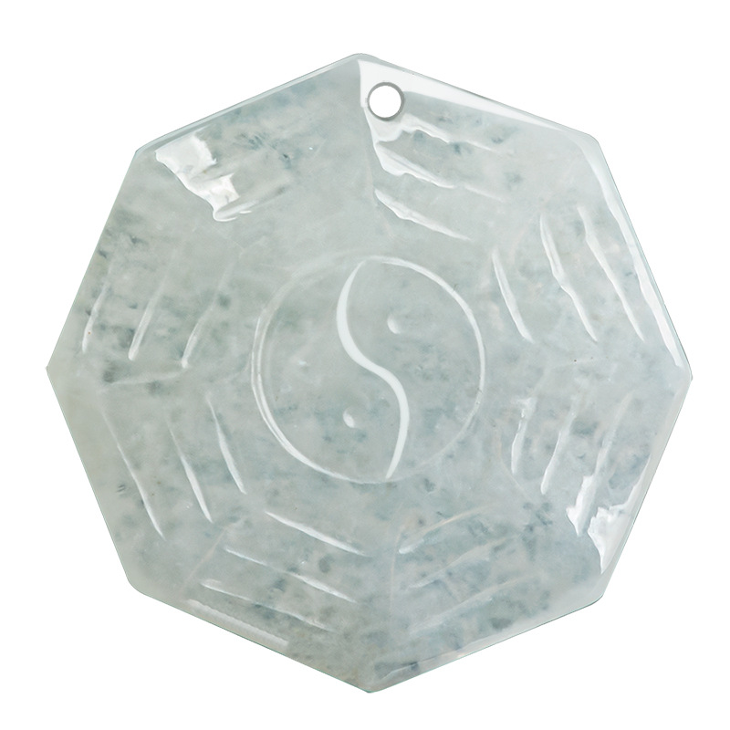 Natural Jadeite A goods five elements gossip pendant ice Jade jade pendant men's and women's pendant Sihui jade wholesale