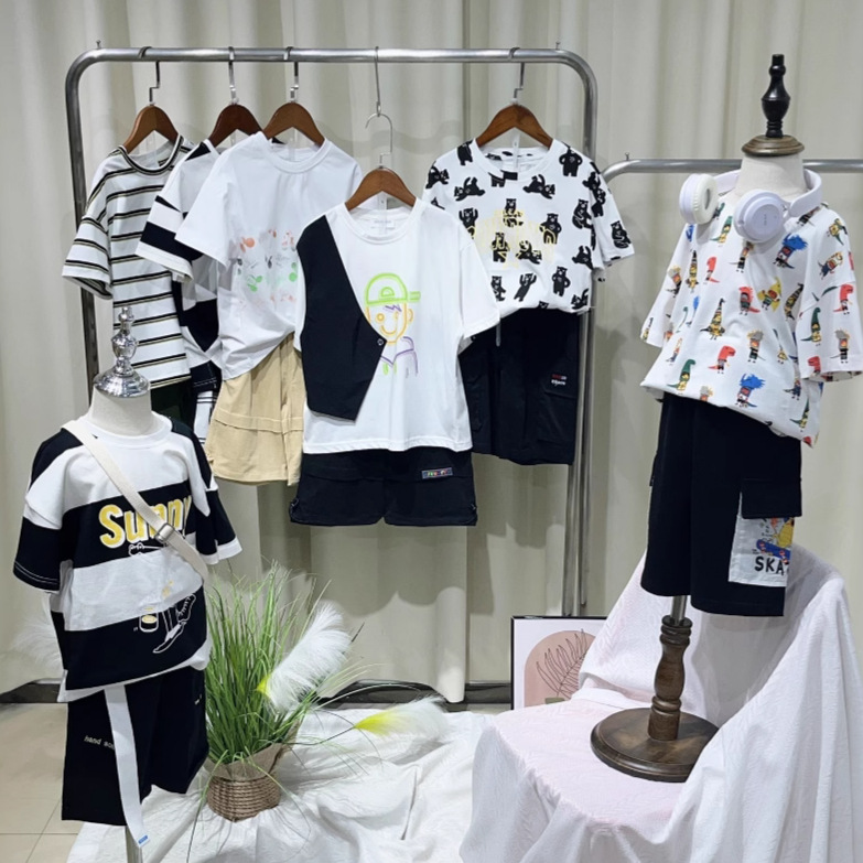 [Miscellaneous Assembly Package] Barabala Children's Clothing Tail Clearance Men's and Women's Suits One-Line Big-Name Short-Sleeved T-Shirts Summer