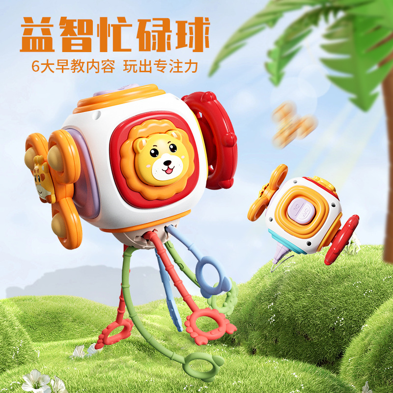 Игрушка для младенцев Занятия с мячом Мяч для захвата Пазл Кубик Гексаэдр Музыка Раннее развитие