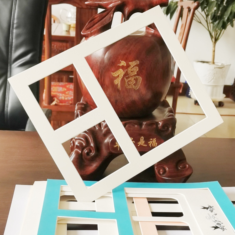 Photo frame lining white cardboard manufacturers supply oblique cutting 45 degrees can be contributed to make various shapes lining cardboard