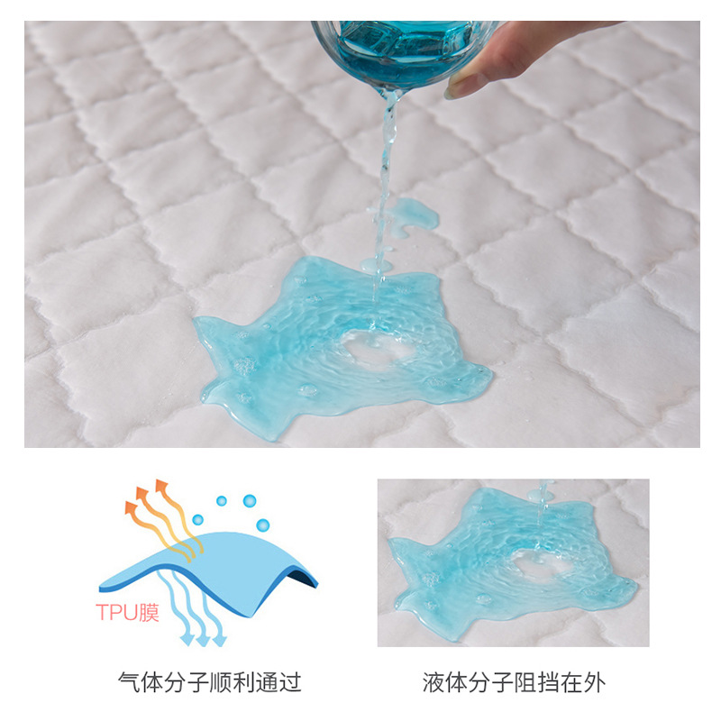 Class a Maternal and Infant Grade Waterproof Diaper Mattress Protector Moisture-Proof Quilted Washable Hotel Special Bed Protector Wholesale