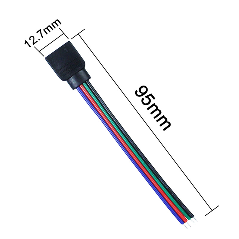 RGB light bar 4p female pin sheath line 4p male pin sheath line rgb single head line light bar connecting line