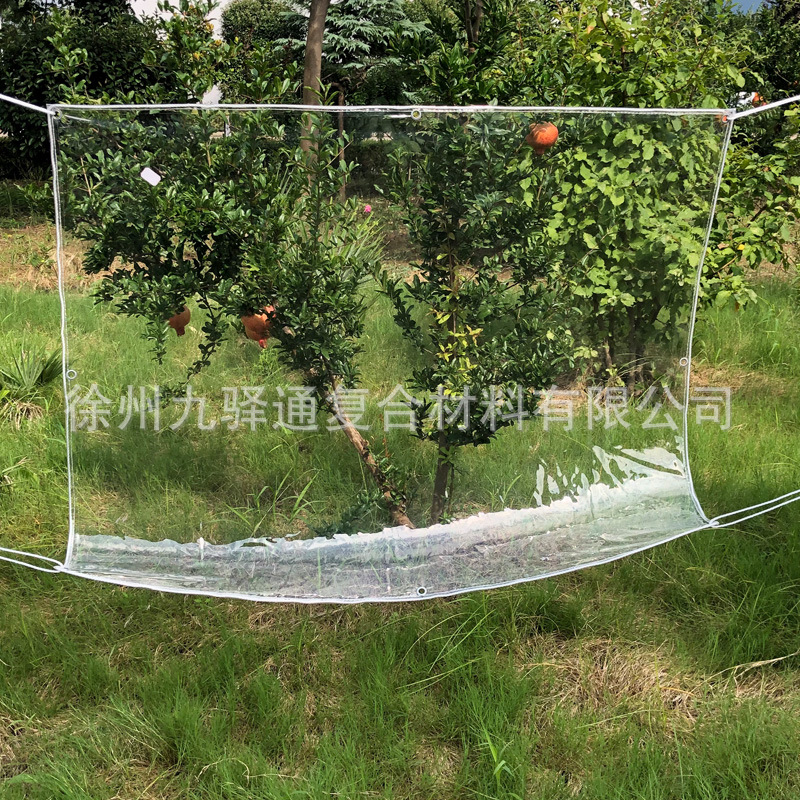 Transparent Pvc Plastic Cloth Rainproof Cloth Tarpaulin Balcony Windproof Plastic Cloth Thickeneded Outdoor Sun Protection Rainproof Cloth