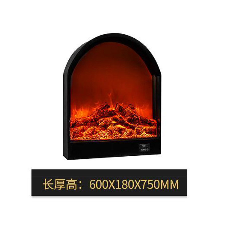 Large wholesale electronic fireplace arc shaped decorative fireplace core simulation fire embedded electronic fireplace heater