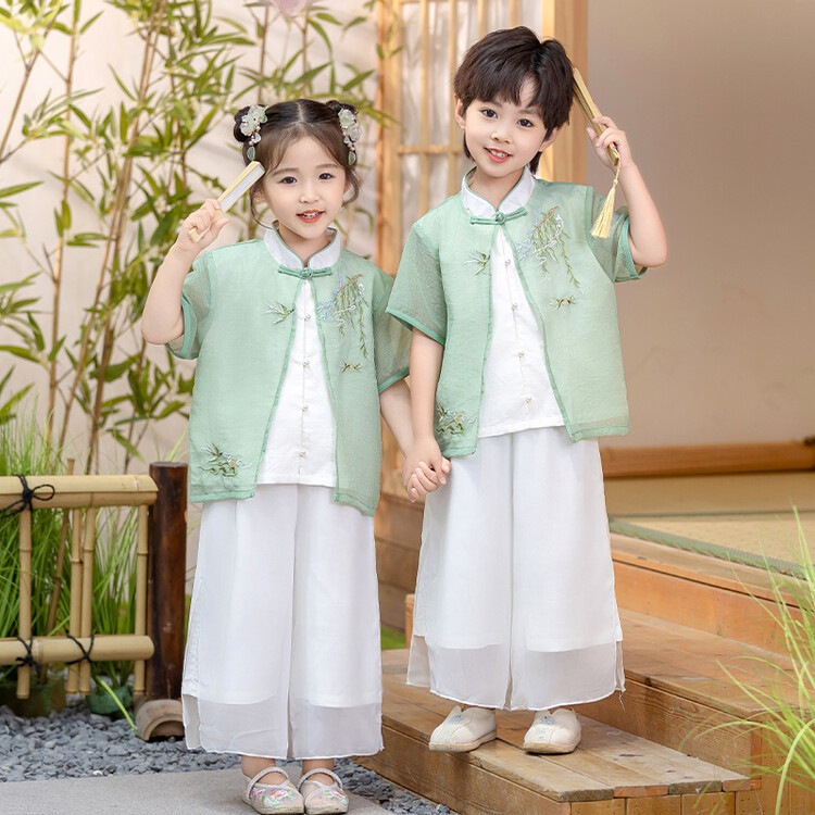 Boys' Hanfu suit Summer Chinese Style Performance Suit Girls' Ancient Suit Children's Kindergarten June 1 Performance Suit Tang Suit