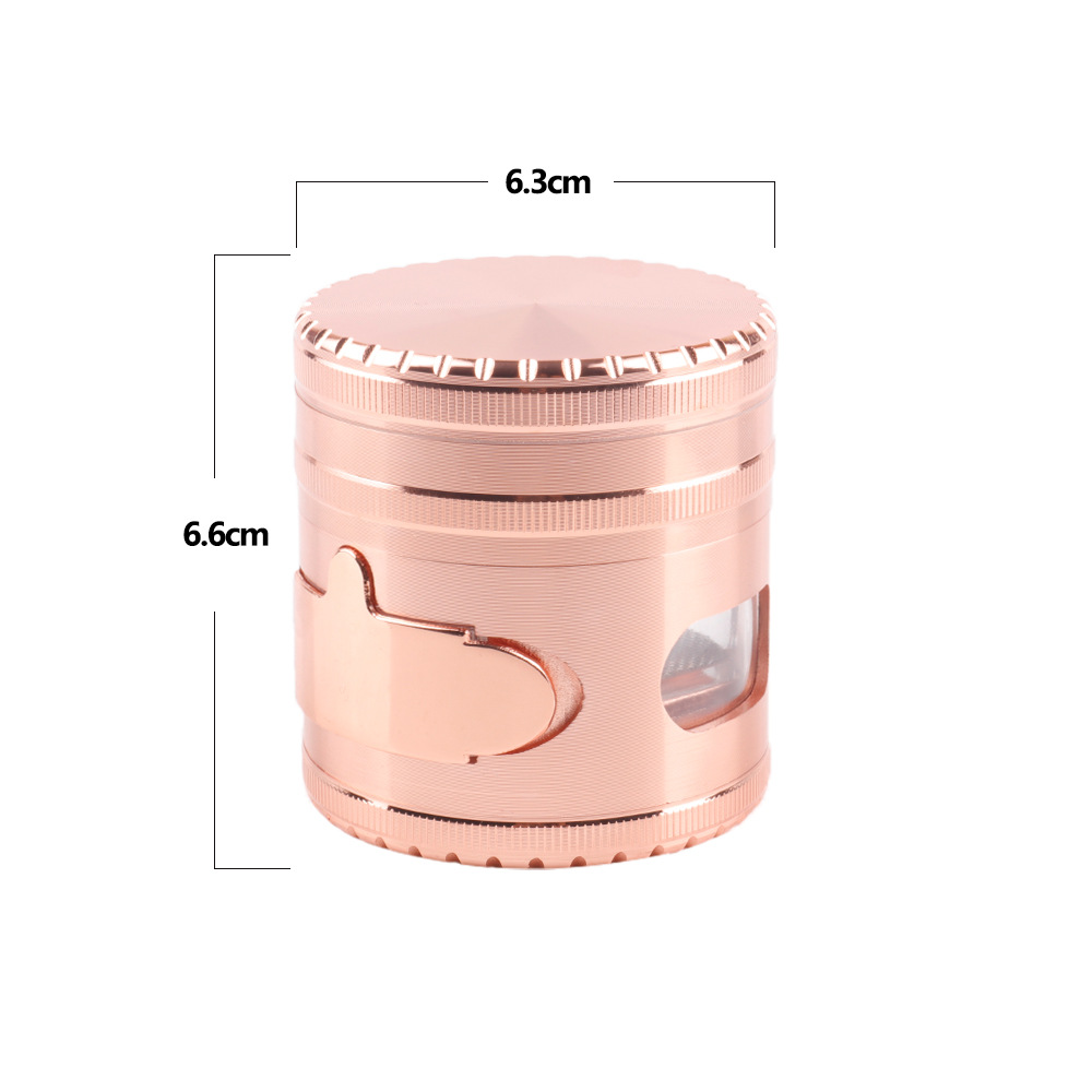 All kinds of special-shaped tobacco grinder zinc alloy aluminum alloy plastic resin wood grain grinder customization