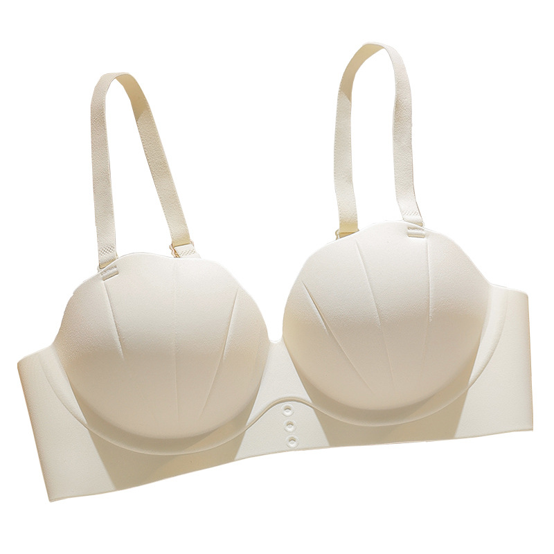 Glow Shell Palm Cup Traceless Underwear Women's Push-up Candy Simple Breathable Comfortable One-piece Bra