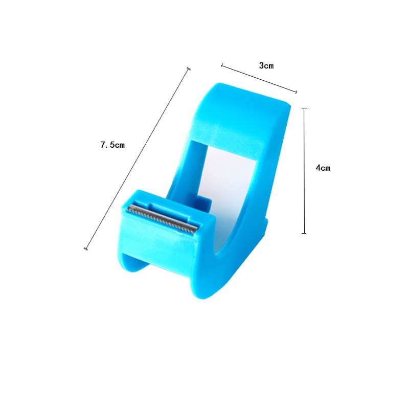 Source Factory 25mm Portable Small Transparent Plastic Bag Cutter Masking Tape Holder Tear Tape Holder Student