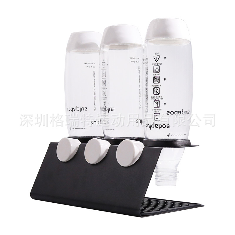 Новая черная белая подставка для слива с тремя отверстиями для бутылок с газировкой с пластиковым кольцом