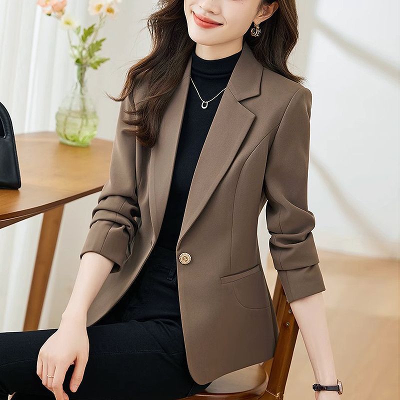 Western Style Blazer for Women 2024 New Spring and Autum Elegant Top High-end Slim Slim Casual Small Suit