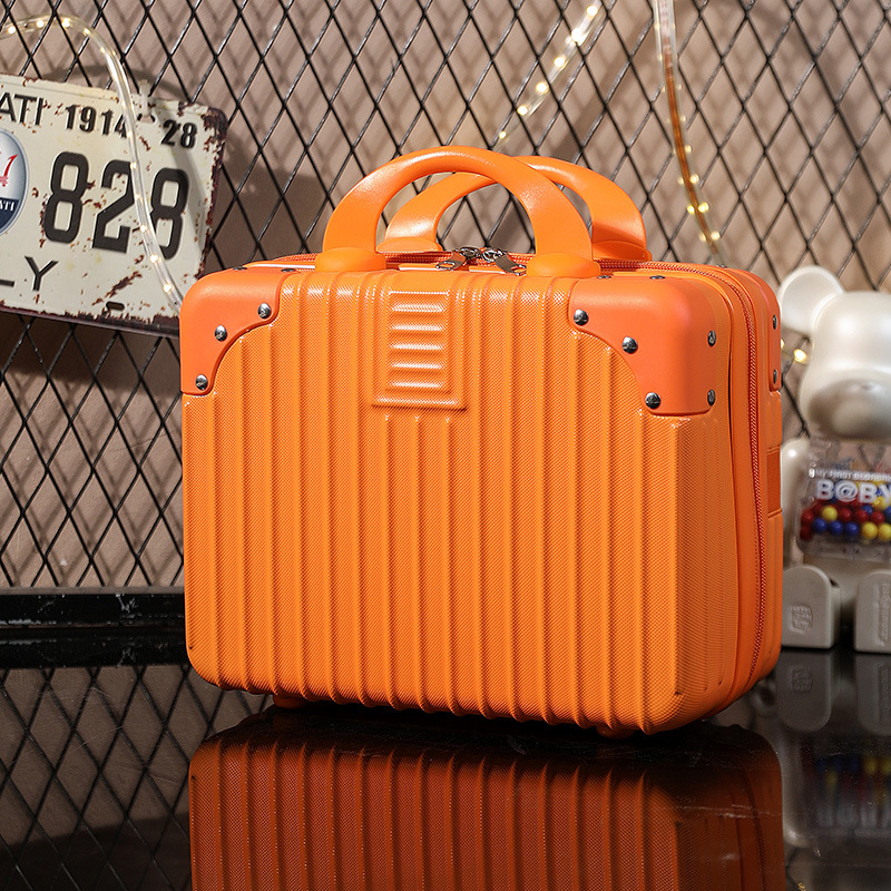 14 inch solid color retro corner suitcase student small makeup case suitcase mini holiday gift box wholesale