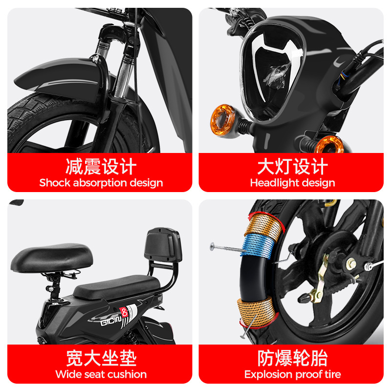 Golden Eagle New Electric Vehicle Manufacturer Wholesale Two-Wheeled Battery Vehicles Electric Bicycles Factory Asian Dragon