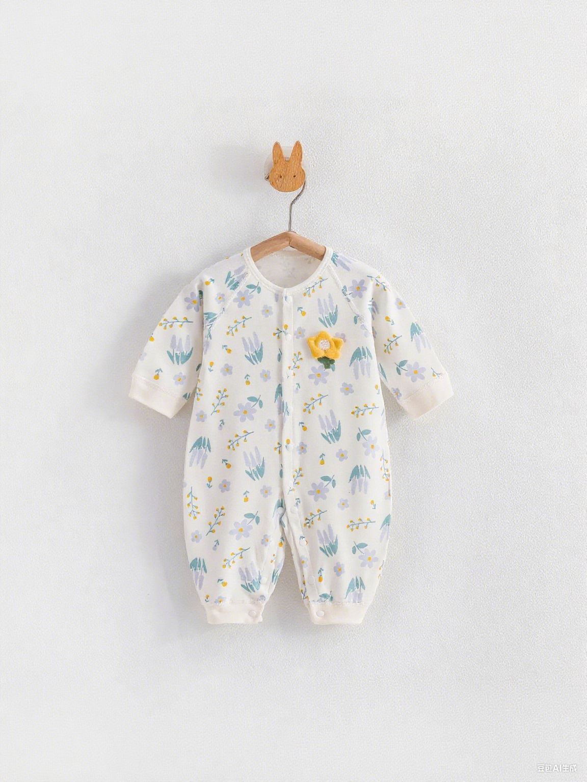 Four Seasons Newborn Baby Jumpsuit Spring and Autumn New Pure Cotton Baby Clothes 0-12 Months Boneless Romper Suit