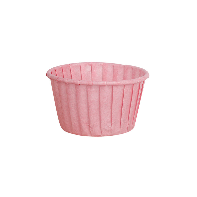 Grease-Proof Paper Dessert Cup Rolled Edge High Temperature Resistant Cup Household Baking Disposable Muffin Cup Cake Paper Tray Mold