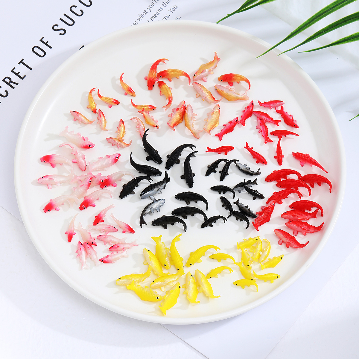 Миниатюрная модель карпа из ПВХ, DIY, клей для крема, ручные украшения, материалы для миниатюрного ландшафта