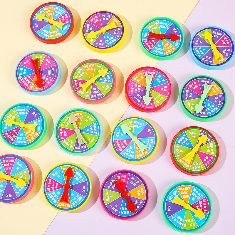 Parent-child interactive game punishment plate toy entertainment small turntable family gathering fun turntable big adventure wholesale