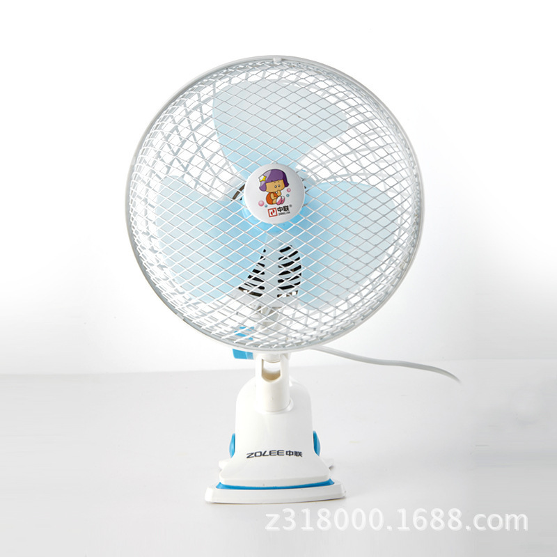 Zhonglian Genuine Shaking Head Fan Table Clip Fan Zl01-200 Household Electric Fan Small Table Fan Desktop Small Fan