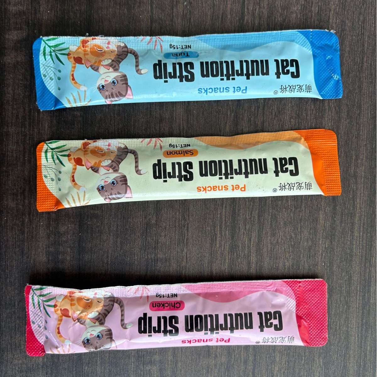 Cute Pet Warrior Pet Cat Snacks Nutritious Wet Food Salmon Chicken Tuna Wholesale