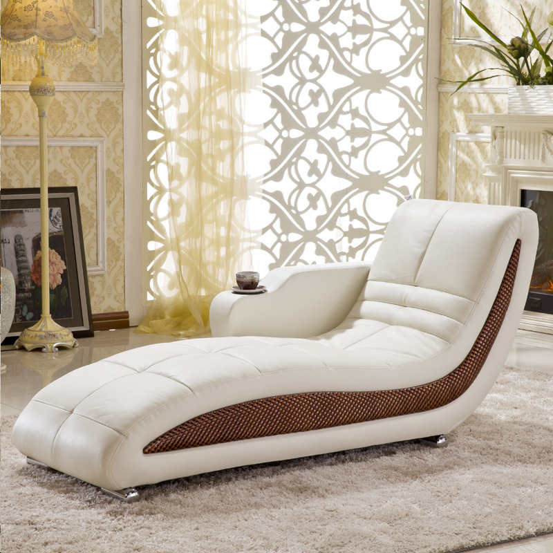 Imperial Concubine Recliner Balcony Small Sofa Bedroom Lazy Leather Beauty Collapse Living Room Single Simple Leisure Chair