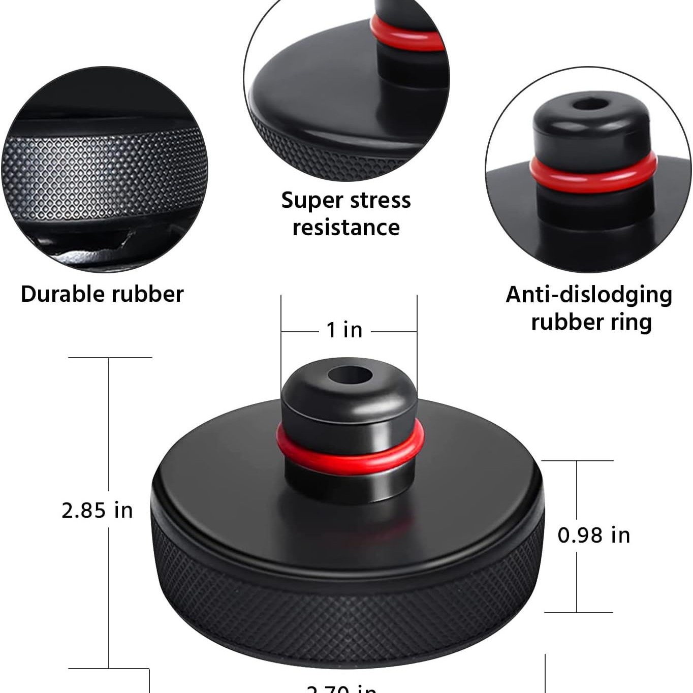 Tesla Model3 Y Chassis Adapter 0kg Top Rubber Support Pad Rubber Pad