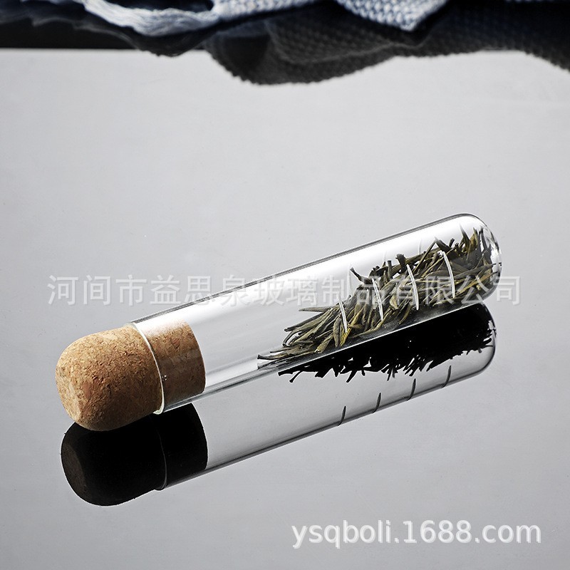 Transparent Glass Test Tube Tea Leakage Tea Filter Lazy People Tea Tea Making Artifact Tea Set Accessories New Internet Celebrity