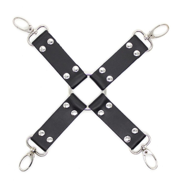 Sm Adult Products Cross Buckle Sexy Leather Reverse Back Connection Buckle Alternative Toy Accessories Cross Couple Wholesale