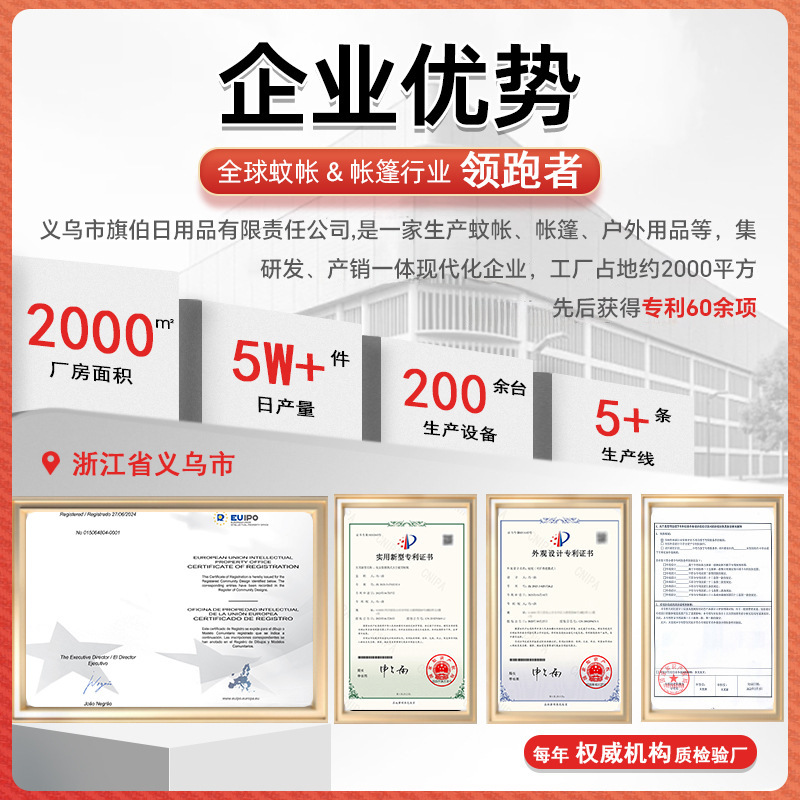 Installation-Free Outdoor Camping Family Travel Anti-Mosquito Mosquito Net Foldable Portable Student Dormitory Mosquito Net Home