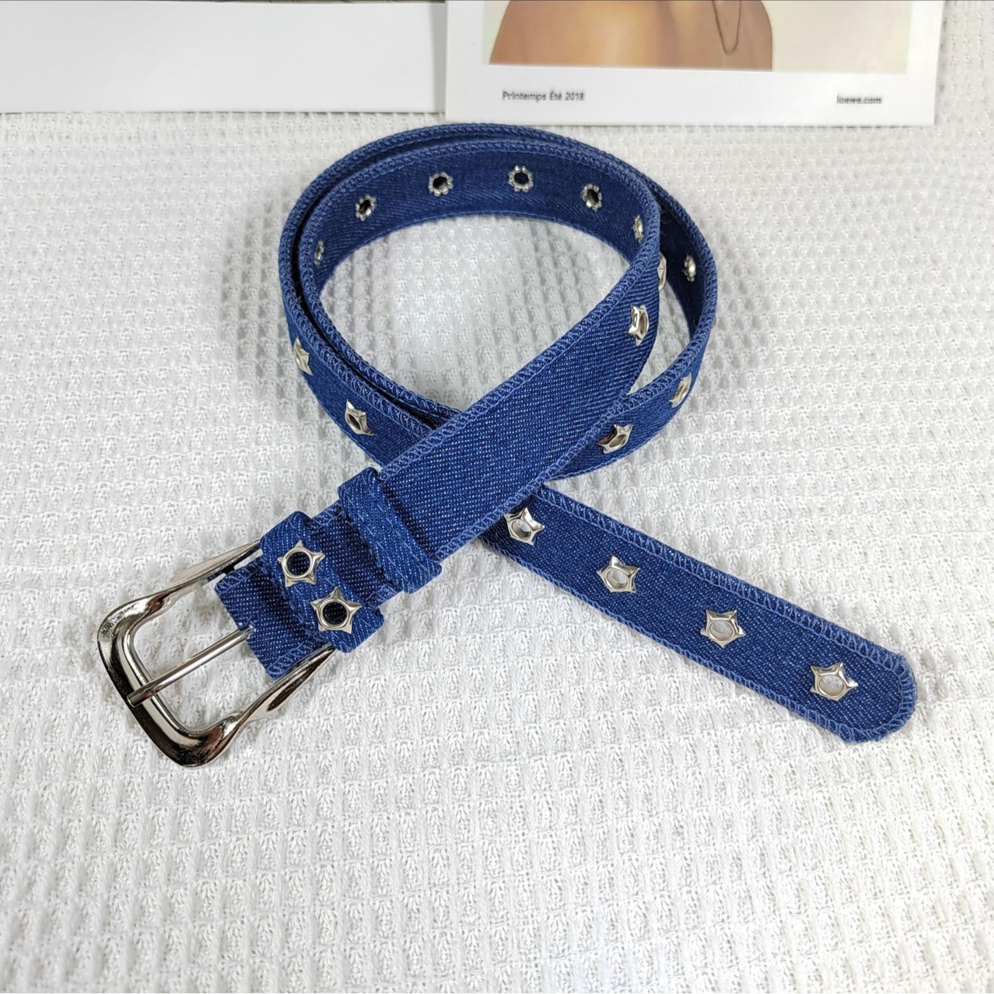 Belt for Female Students 2023 K-style Versatile Denim Thin Belt for Women with Skirt Casual Pants Belt