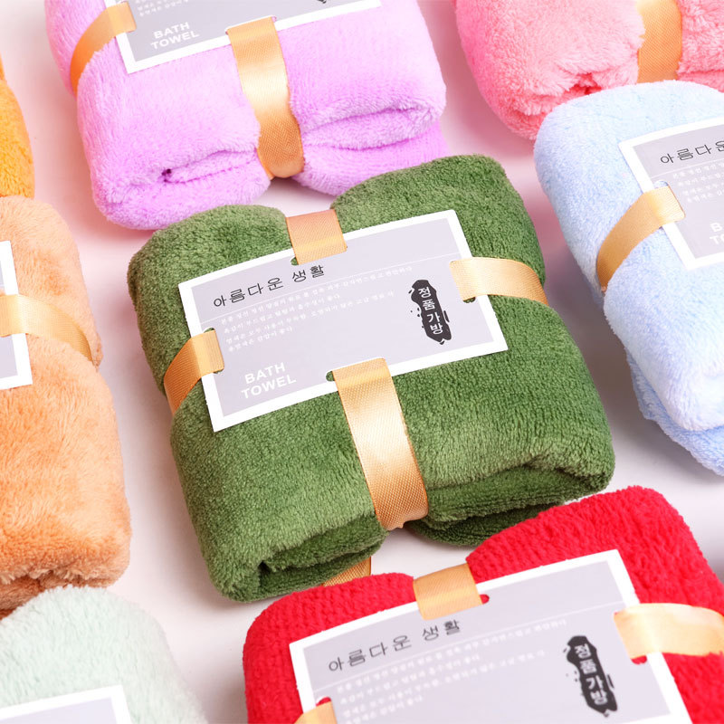 Coral Fleece Small Square Towel Gift Making Folding Souvenir Return Gift Company Store Celebration Creative Folding