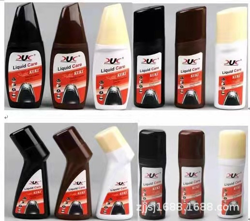 September-December product KKC-167 oblique bottle liquid Shoe Polish cleaning care small bottle shoe polish brush shoe water